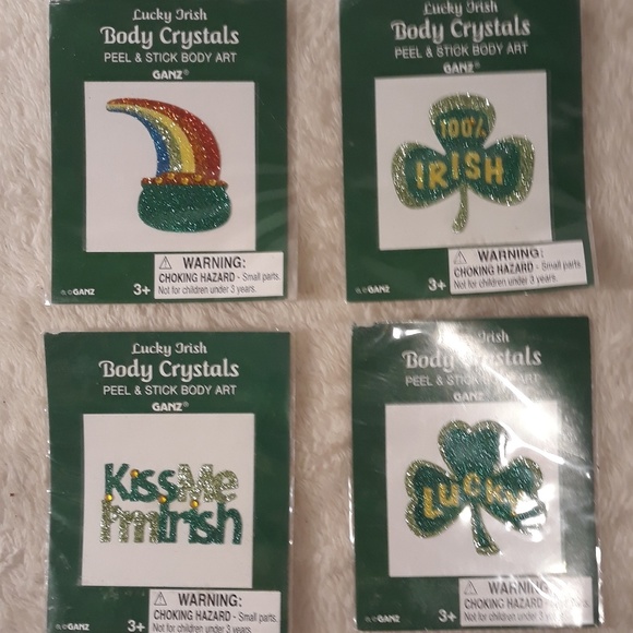 🛍5 for $25🛍4 NEW body Crystals Irish Body decals - Picture 6 of 6
